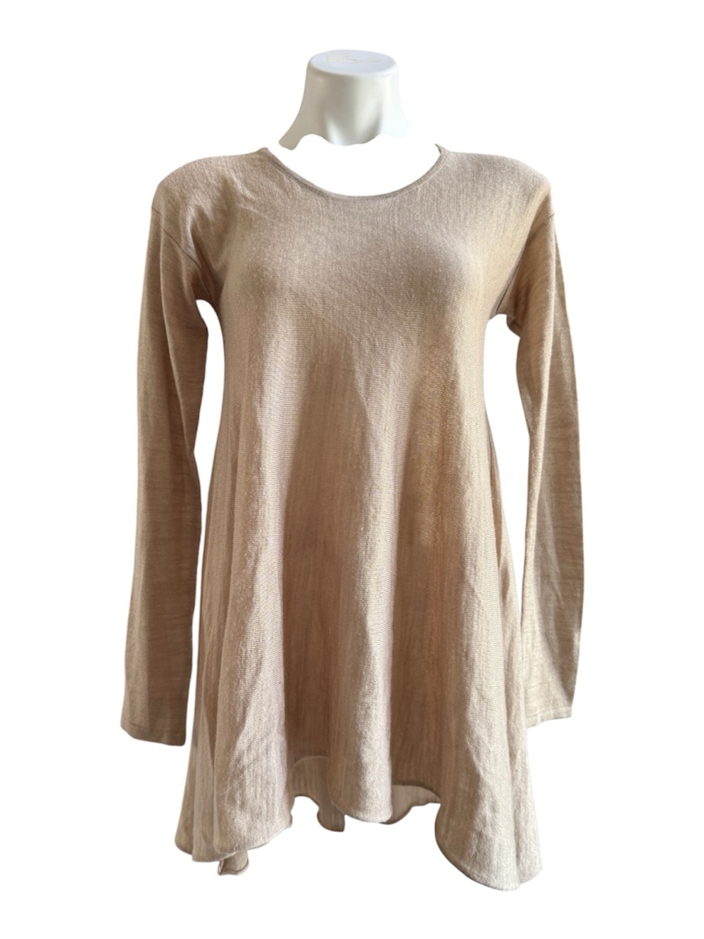 Max Studio Knit Sweater Top Beige XS EUC